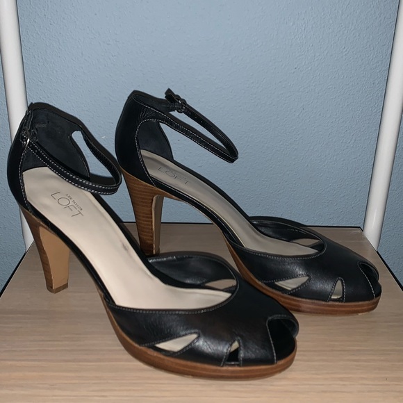 LOFT Ankle Strap Peep Toe Heel - Picture 4 of 7